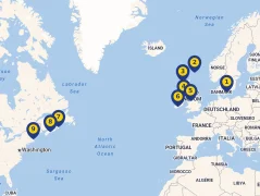 Mapa plavby