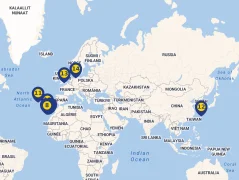 Mapa plavby